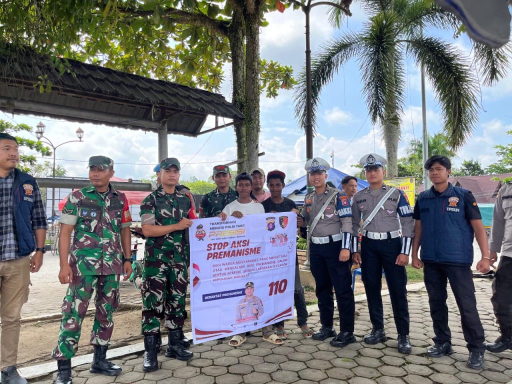 sinergitas TNI-Polri cegah premanisme di Gumas