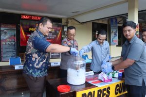 pemusnahan barang bukti narkoba polres gumas