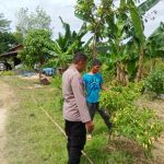 Bhabinkamtibmas Polsek Kurun Kunjungi Kebun Warga, Dukung Ketahanan Pangan Lewat Program “Pekarangan Bergizi”