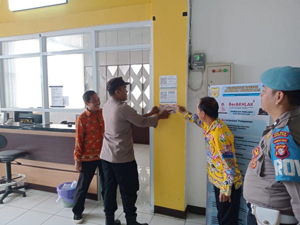 Polsek Kurun Sosialisasi Call Center 110 di 9 Titik Vital