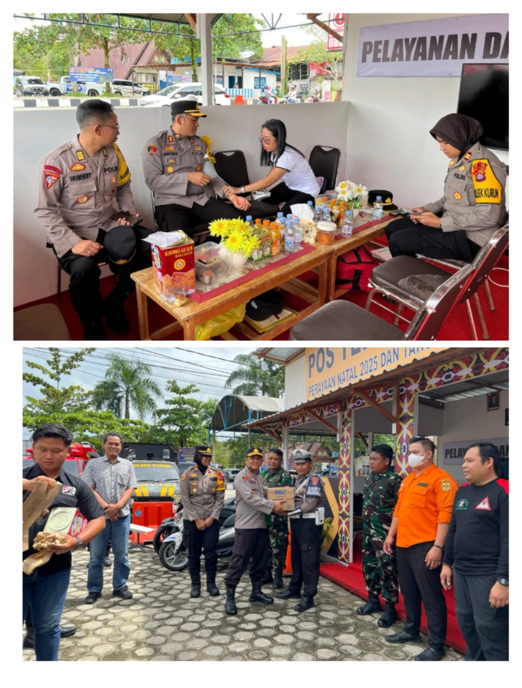 Kapolres Gumas Tinjau Pos Terpadu dan