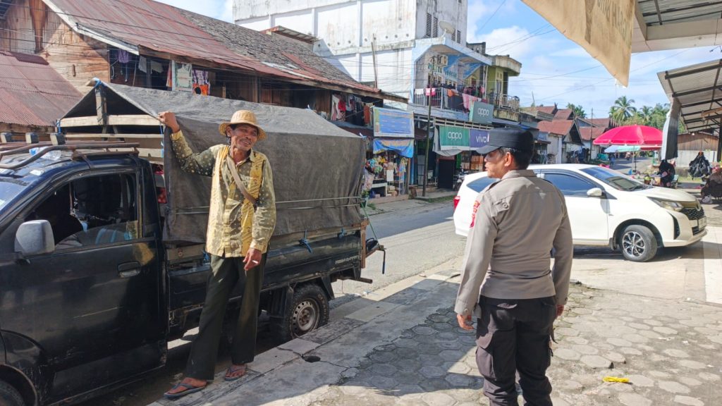 Polsek Kurun Intensifkan Patroli Dialogis di Objek Vital dan Pusat Keramaian