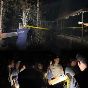 Polsek Kurun Identifikasi Sumber Api di SDN 1 Petak Bahandang