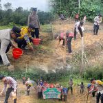 Polsek Rungan Tanam Jagung di Dua Desa, Dukung Program Ketahanan Pangan