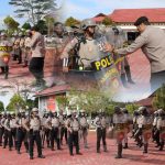 Polres Gunung Mas Gelar Latihan Dalmas, Tingkatkan Kesiapsiagaan Personel